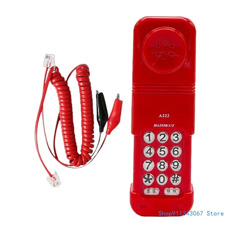 Telephone Landline Corded Telephone with Telescopic Cover for Line Checking Drop shipping