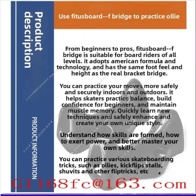 Novice Beginner Professional Skateboarding Ollie Coach F-Bridge Bracket Universal