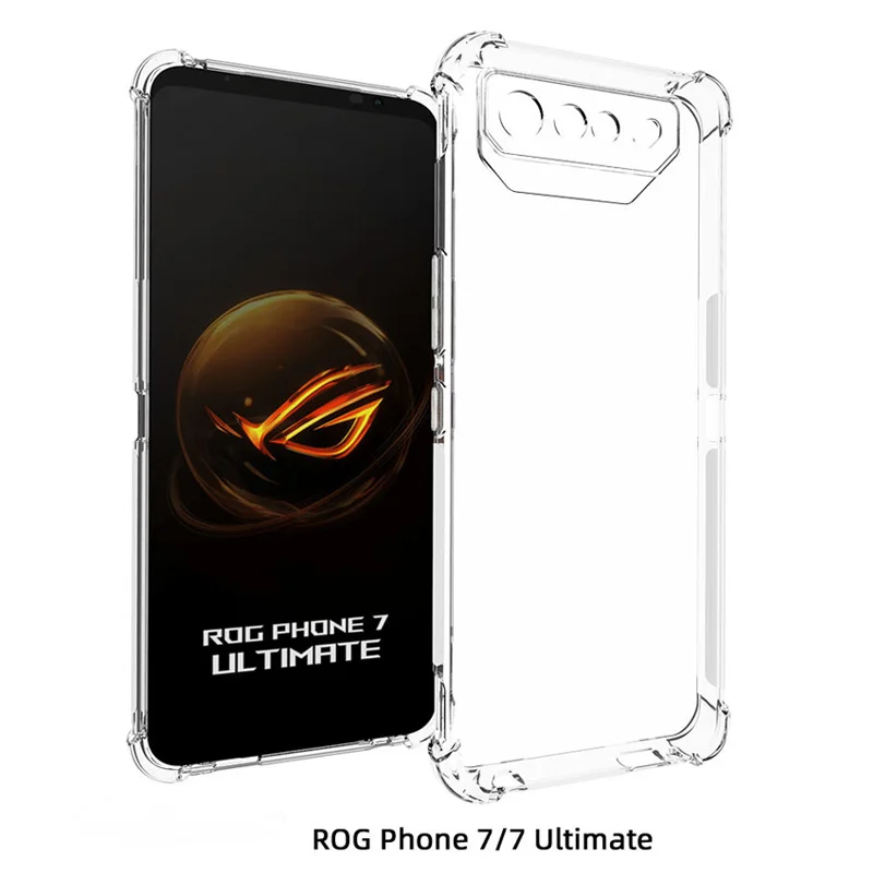 

Air Cushion Shockproof Case for Asus Rog Phone 7 Ultimate 5G Airbag Clear Silicone TPU Back Cover for Asus ROG Phone 7 Ultimate