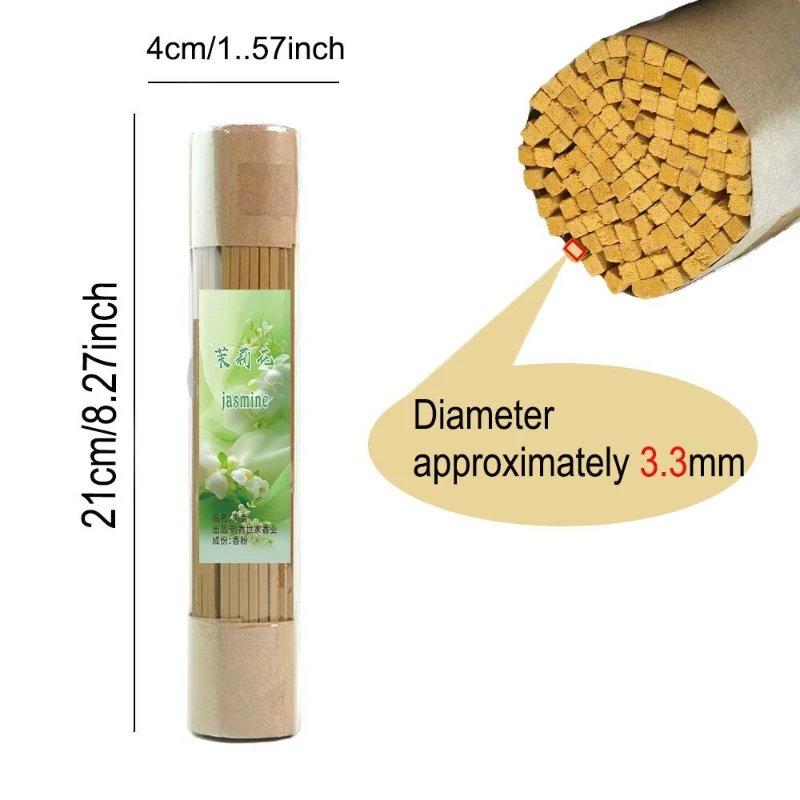 Natural Floral Scent Square Incense Stick Household Dining Room Study Room Promotes Sleep Eliminates Odors Calms Mind Joss Stick
