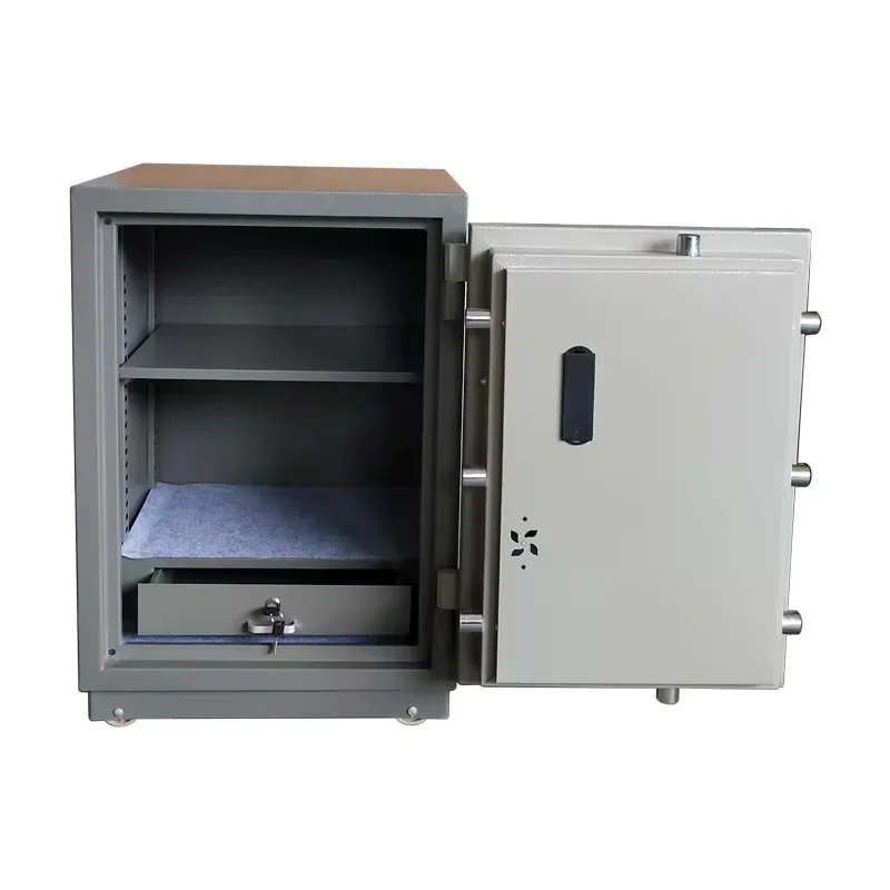 【Fashionable】Heavy-Duty Digital Electronic Code Fingerprint  Security Box Fireproof Fireproof Safe