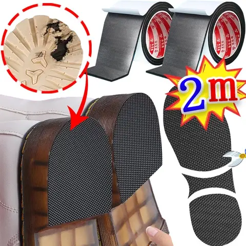 단독 마모 방지 음소거 스티커 자체 접착 신발 바닥 자동 테이프 2m 미끄럼 방지 탄성 Outsole 부드러운 안창 신발 액세서리