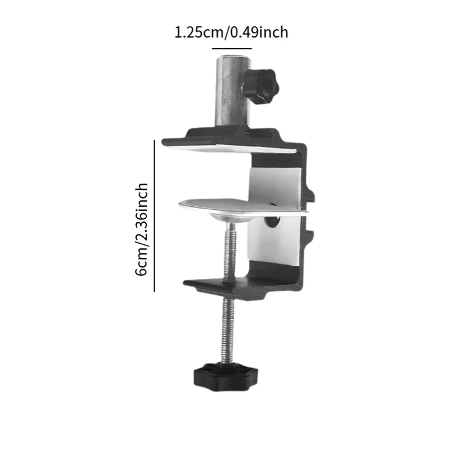 Schreibtischhalterungsklemme aus Metall mit verstellbaren Schrauben, C-Klemme für Mikrofonarm