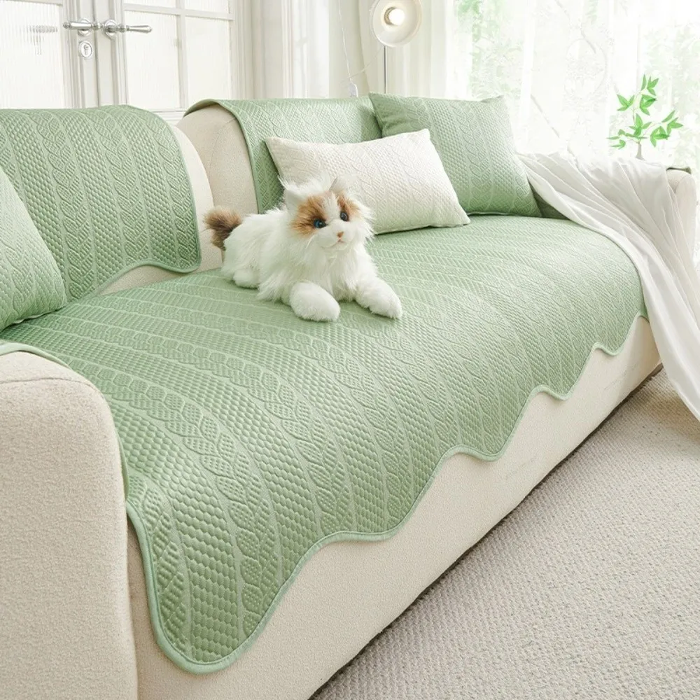 

New Ice Silk Sofa Cushion Pad Breathable Cool Feeling Summer Sofa Cover Washable Anti-dirty Cushion Seat Mats Home Decor