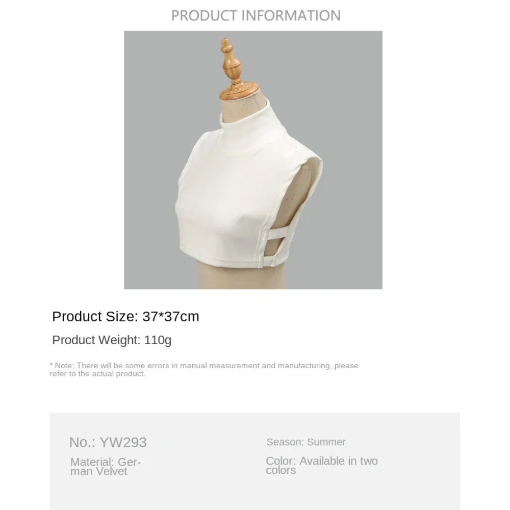 New Women Elastic Modal Detachable Collar Comfortable External Decoration Solid Color Turtleneck High Inner Neck Cover