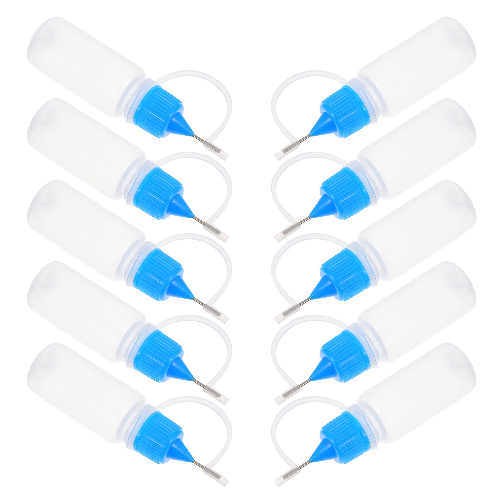 

10pcs Squeeze Bottles Oil Empty Refillable Glue Applicator Fine Tip Cookie Decorating Dye Paint Needle Precision Dispenser