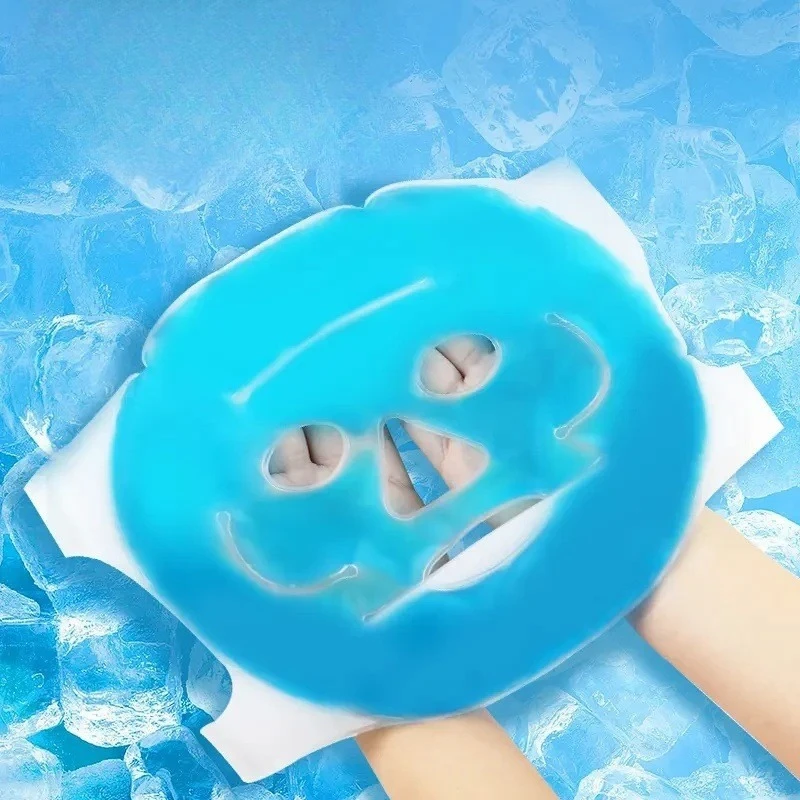 Hot Cold Therapy Gel Ice Face Mask Reusable Cooling Facial Eye Mask For Beauty SPA Sleep Reduce Puffiness Fatigue Skin Care Pack