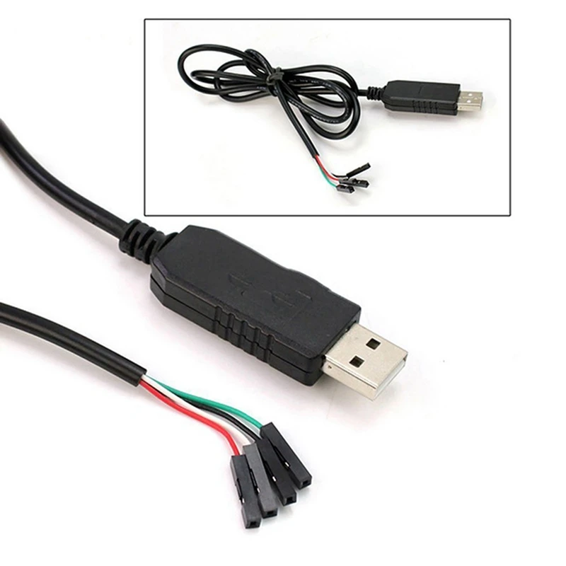 USB para UART Módulo Cabo TTL, Conversor de Linha Serial, PL2303, PL2303HX, 4 P, 4 pinos, RS232