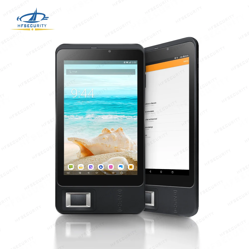 HFSecurity FP07 FAP10 WIFI GPS 4G Android Face Terminal Tablet Student Attendance System SMS Alert Biometric Tablet for School