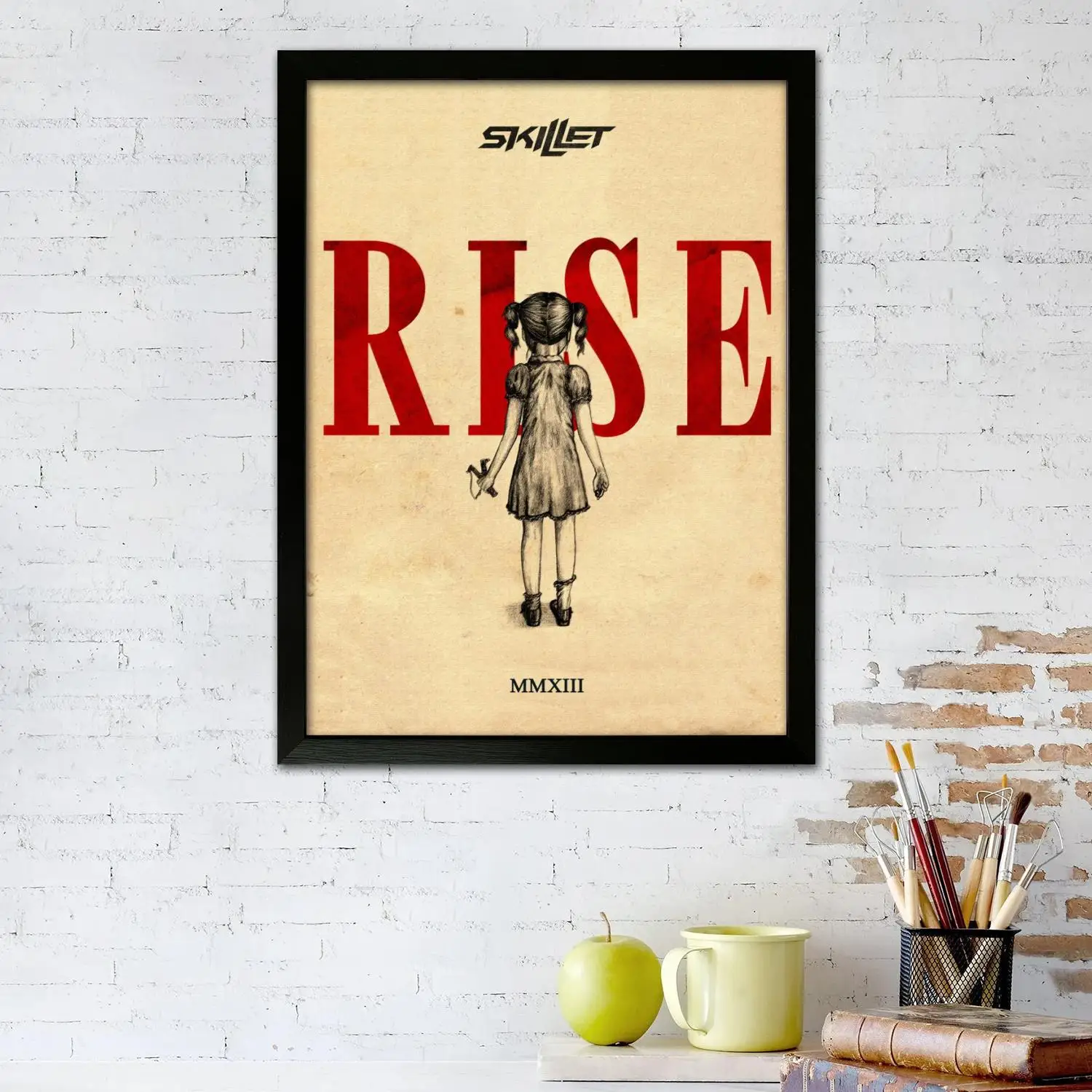 skillet band Poster Prints Wall Art Canvas Painting Poster For Modern Family Living Room Home Decor