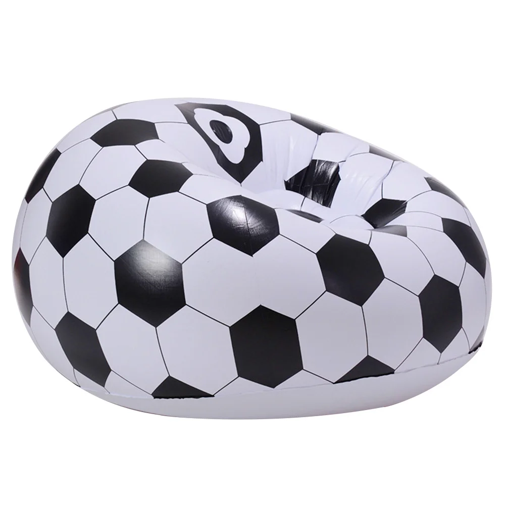 Creative Foldable Inflatable Sofa Portable Lazy Couch Football Style Lightweight PVC Durable Outdoor Travel Seat