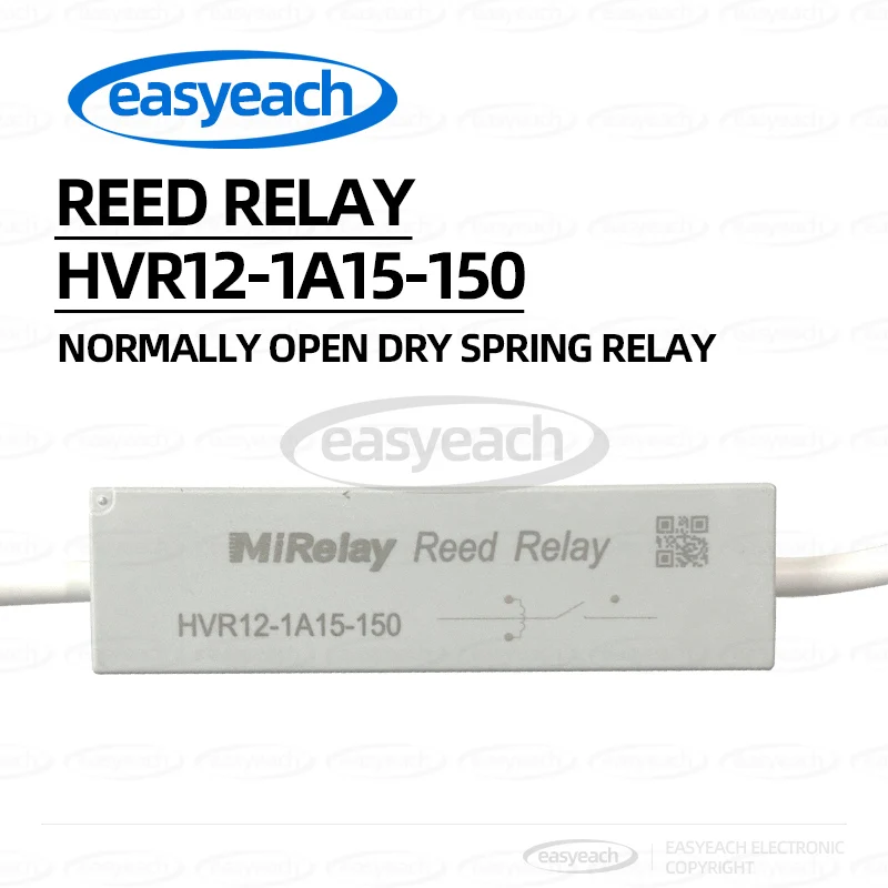 HVR12-1A15-150 normally open high-voltage dry spring relay with 12v high voltage leads at both ends 150mm