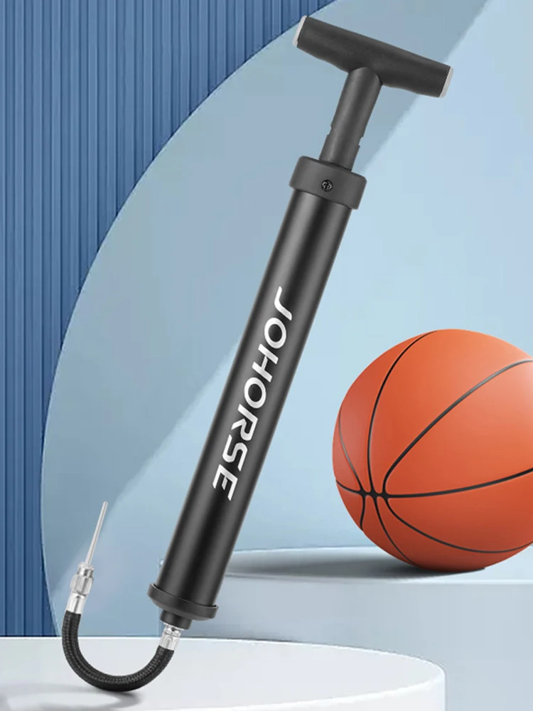 مضخة يدوية للكرة، مضخة كرة قدم محمولة، مضخة كرة طائرة مدمجة متعددة الوظائف لكرة السلة وكرة القدم والكرة الطائرة #4
