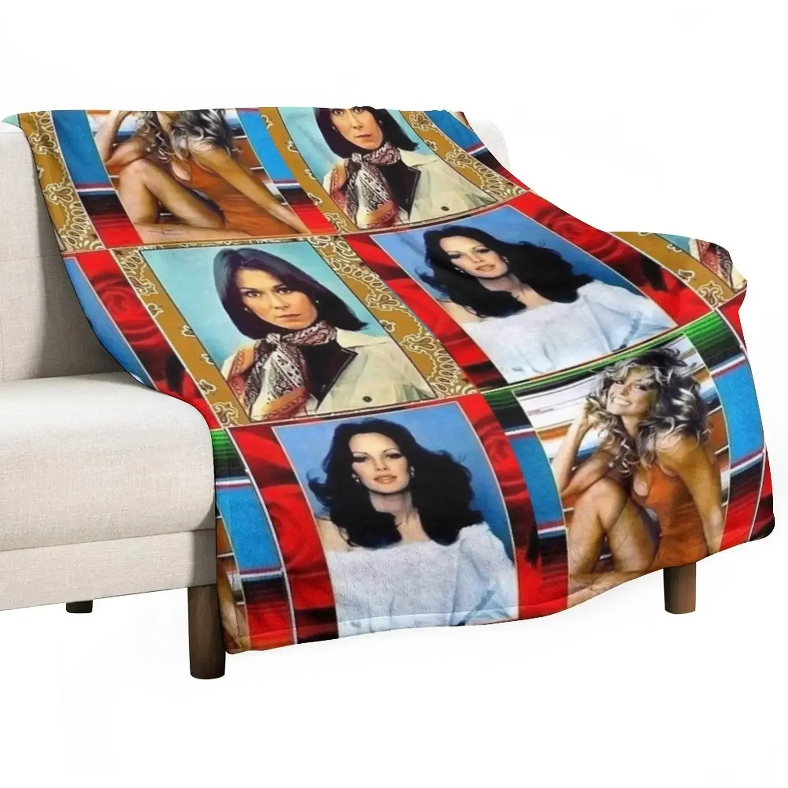 

Charlies angels Throw Blanket Luxury Thicken Flannel Soft Big manga Blankets