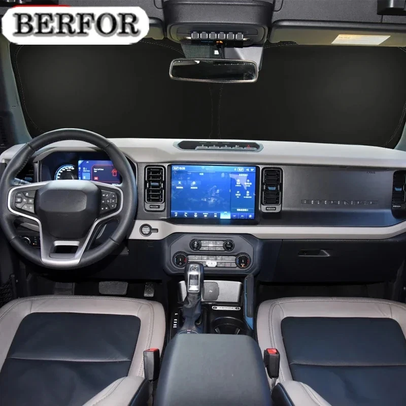 

Автомобильный солнцезащитный козырек для лобового стекла Ford Bronco 2020-2023, нано-изолирующий, аксессуар для интерьера автомобиля