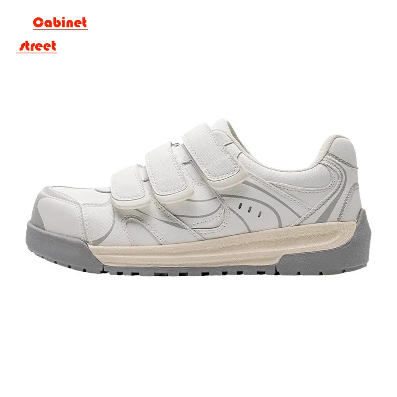 

Velcro German Training Flat Shoes Women 2024 New Small Thick Sole Casual Ugly Bread Board Shoes Small White Sneakers Pumps