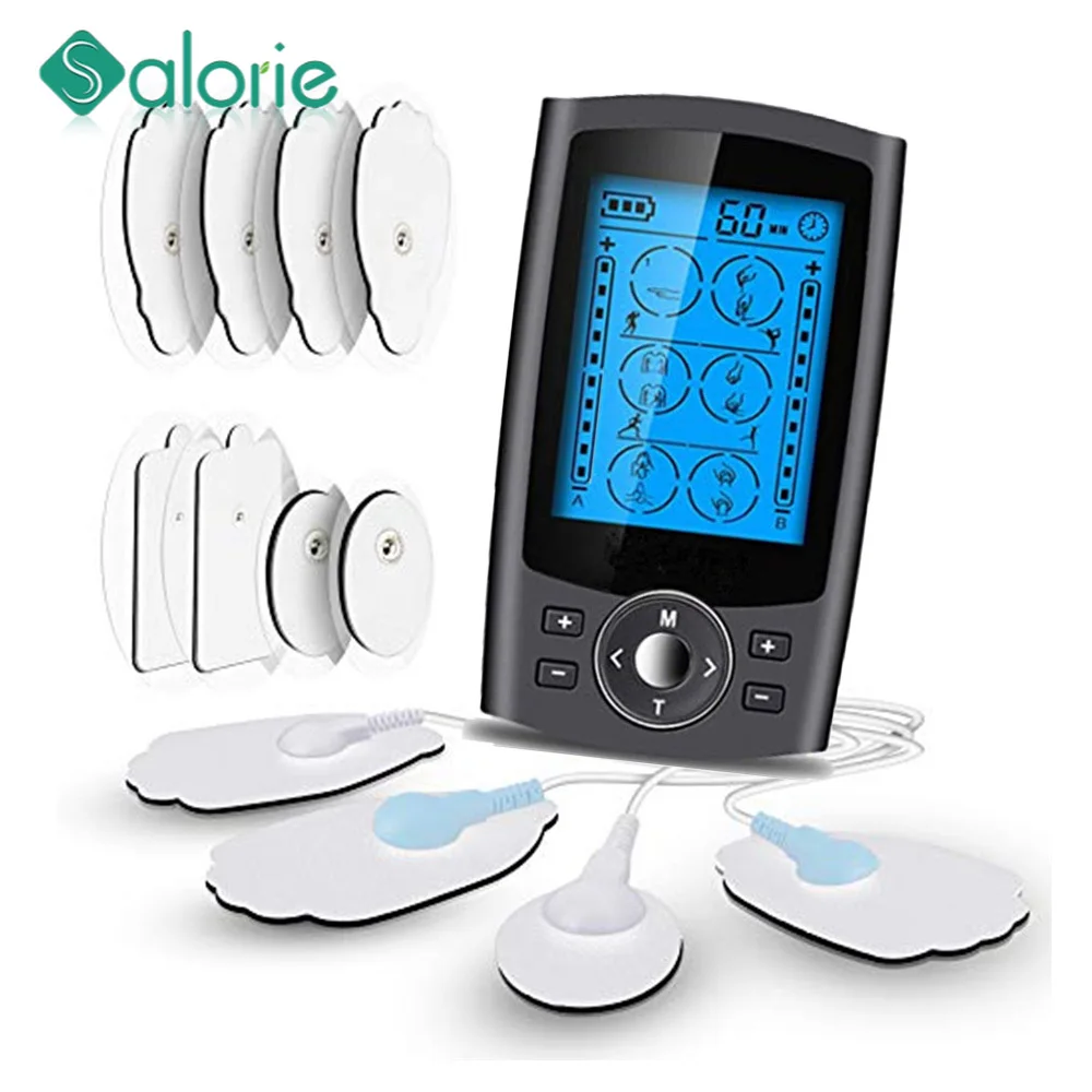 Tens Unit 36 tryby 20 intensywności elektryczna stymulacja masażer mięśni terapia EMS ulga w bólu regulowany lekki wyświetlacz LCD