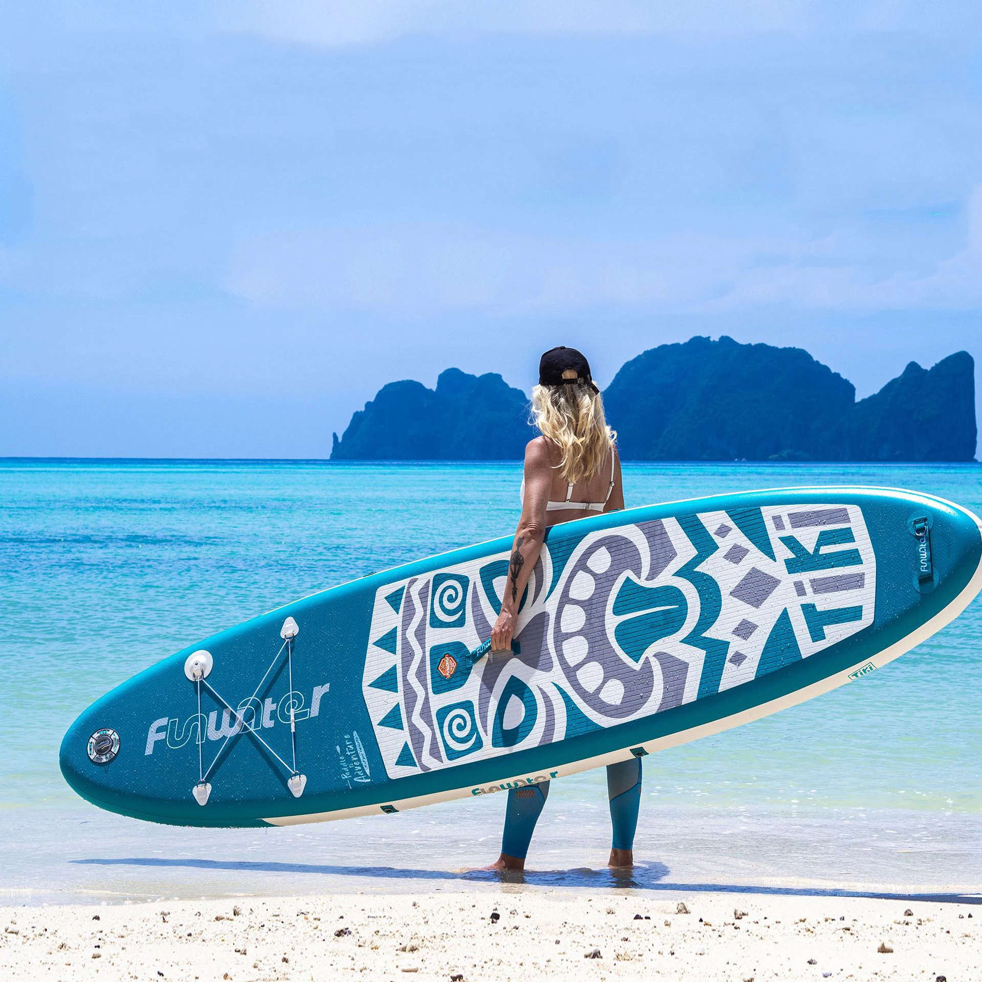

Доска SUP Paddle, надувная доска для катания на лодках, портативная складная доска для йоги, катания на скейтборде, лодке, байдарке, акватаке, EVA, ПВХ