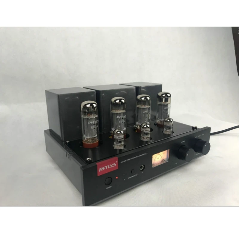 Rftlys A2 El34 Push-pull Tube Amplifier With 12au7 & 12au7 Pre-amp Lamp Bluetooth Receiver