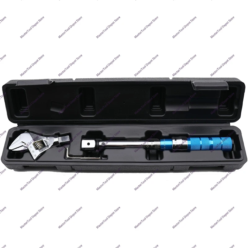 High-Precision 0-30mm Torque Wrench with Square Hole for Bicycle Spark Plug Adjustable Torque Preset Tool for Tool Enthusiasts