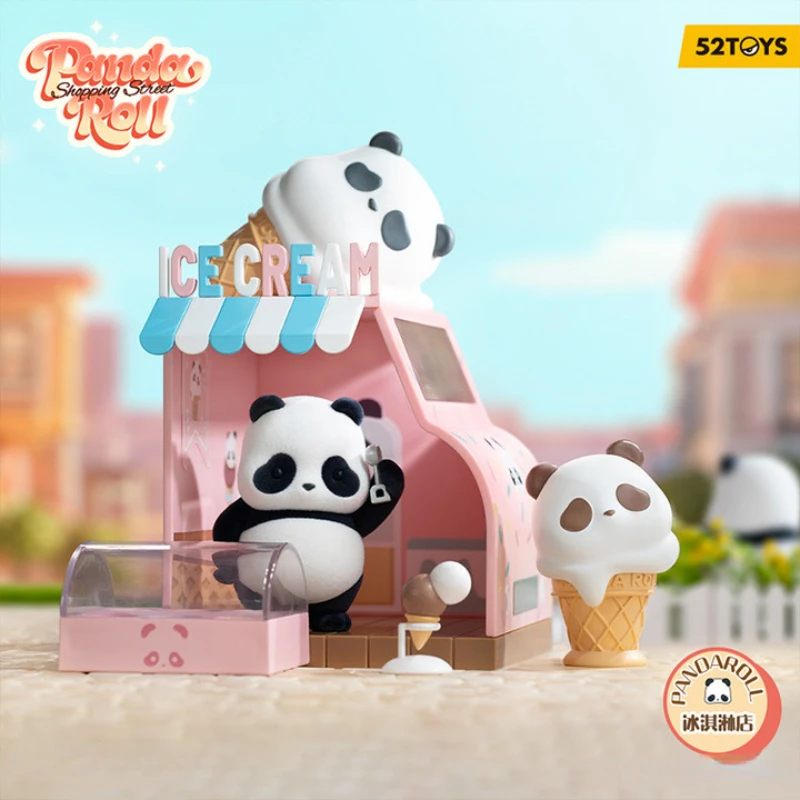 

Original Panda Roll Shopping Street Series Blind Box Toys Mystery Surprise Box Action Figure Kawaii Model Collection Girls Gift