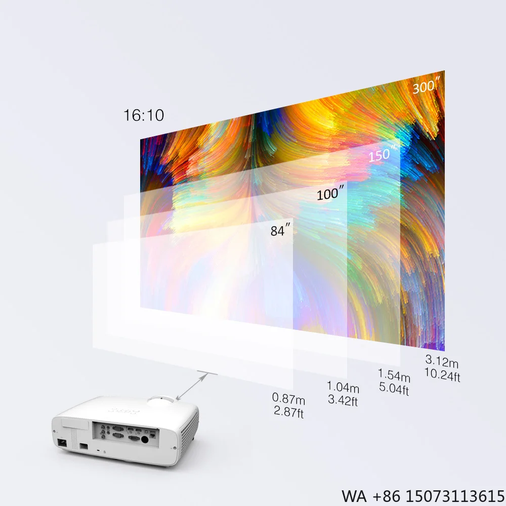 

Проектор для больших помещений 4500 ANSI люмен, 1080p WXGA 3LCD для офиса и образования