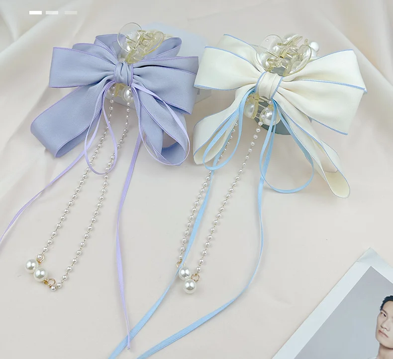 Chic Hair Barrette for Ladies - Butterfly Shape Hairpin with Cute Bowknot and Tassel, Must-Have Hair Accessory