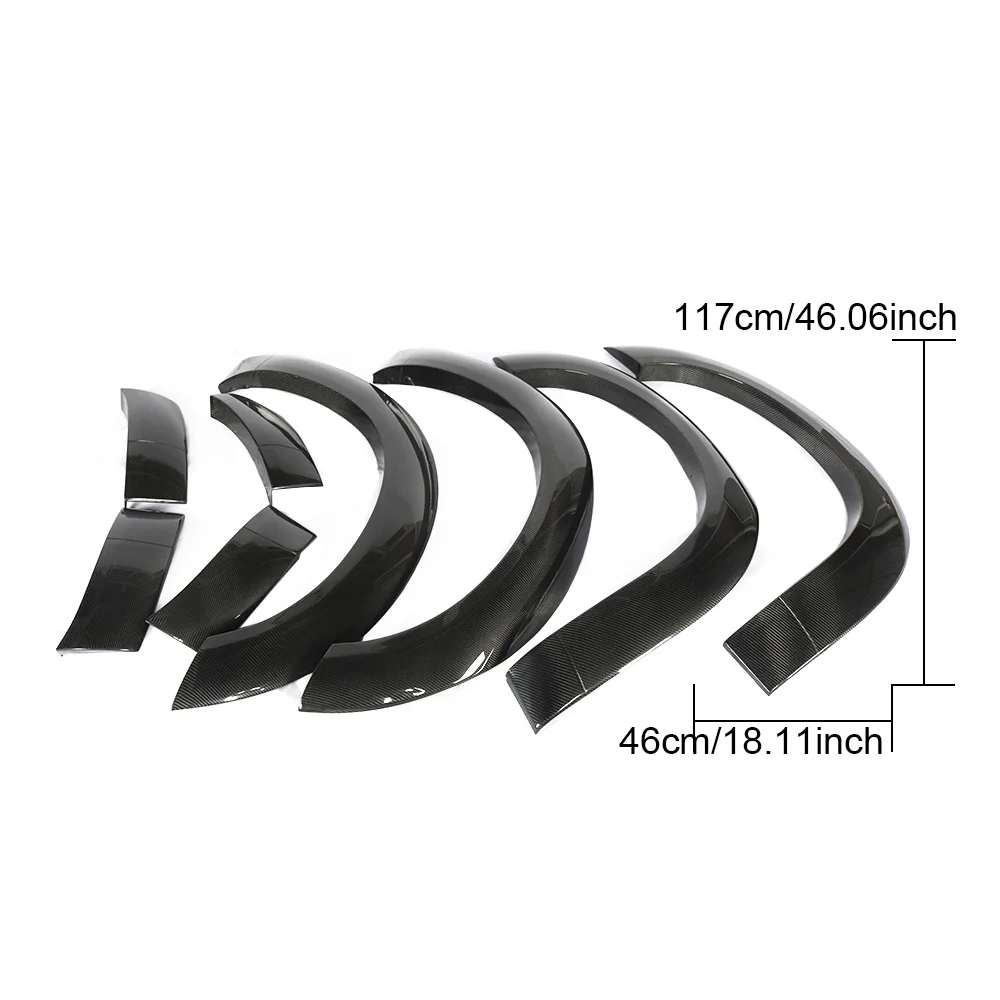 

Auto Modification Carbon Fiber Wheel Arch Fender Flares Trim for Dodge Challenger 2015 - 2018