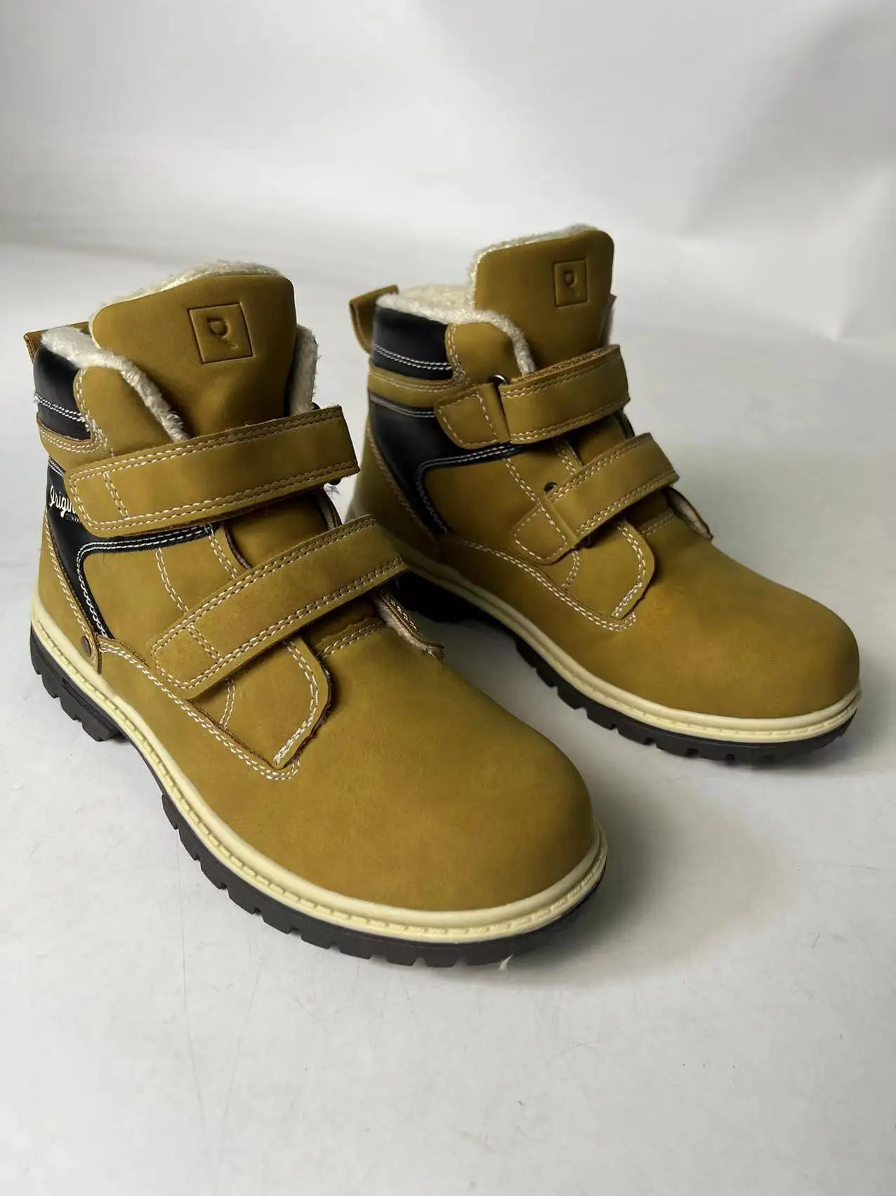 Winter -20 Degrees Waterproof Baby Boys Snow Boots Non-Slip Fashion Children Shoes Super Warm Boots With Wool Size 25-35