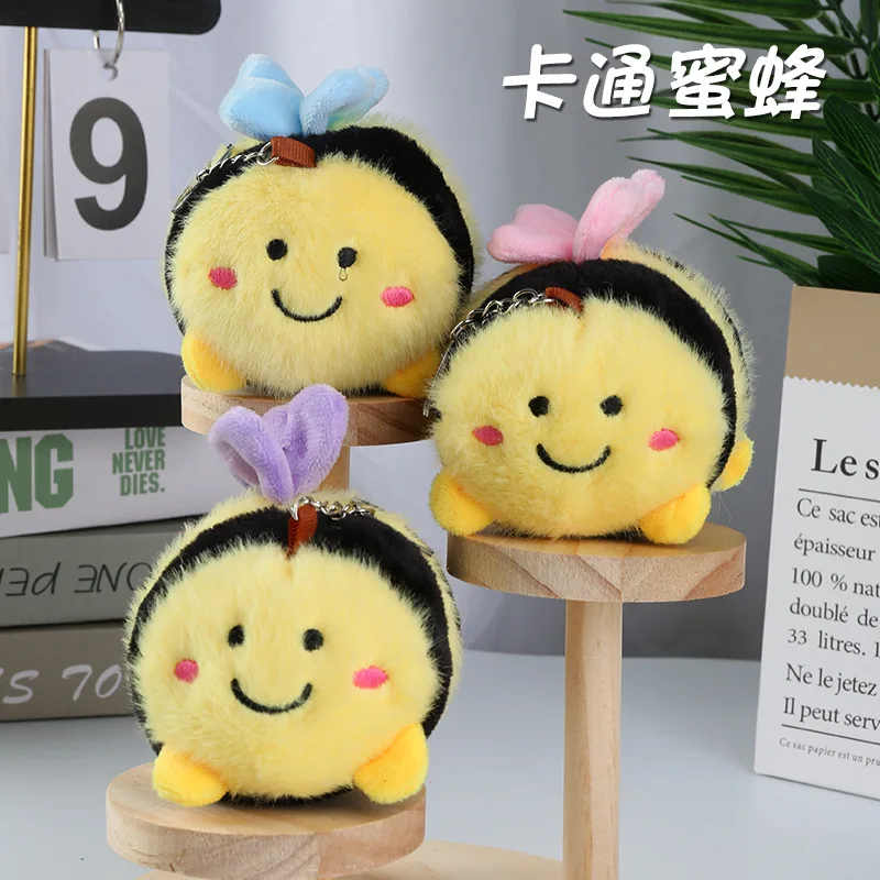 

Брелок Chubby And Cute Little Bee, плюшевая игрушка, кукла, мультяшная сумка, подвесной Schlüsselanhänger, декоративный брелок, мягкое развлечение на открытом воздухе