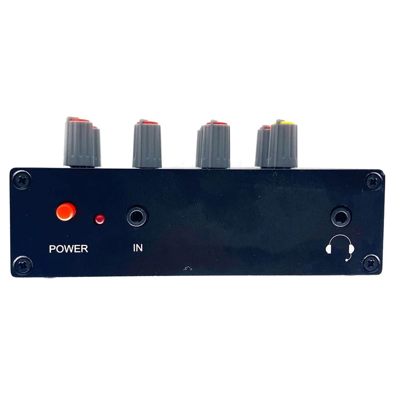 AU61-EQ-7 Audio Signal Headset Amplifier 7-Band EQ Equalizer 2 Channel Digital Sound Equalizer +12V Power Adapter