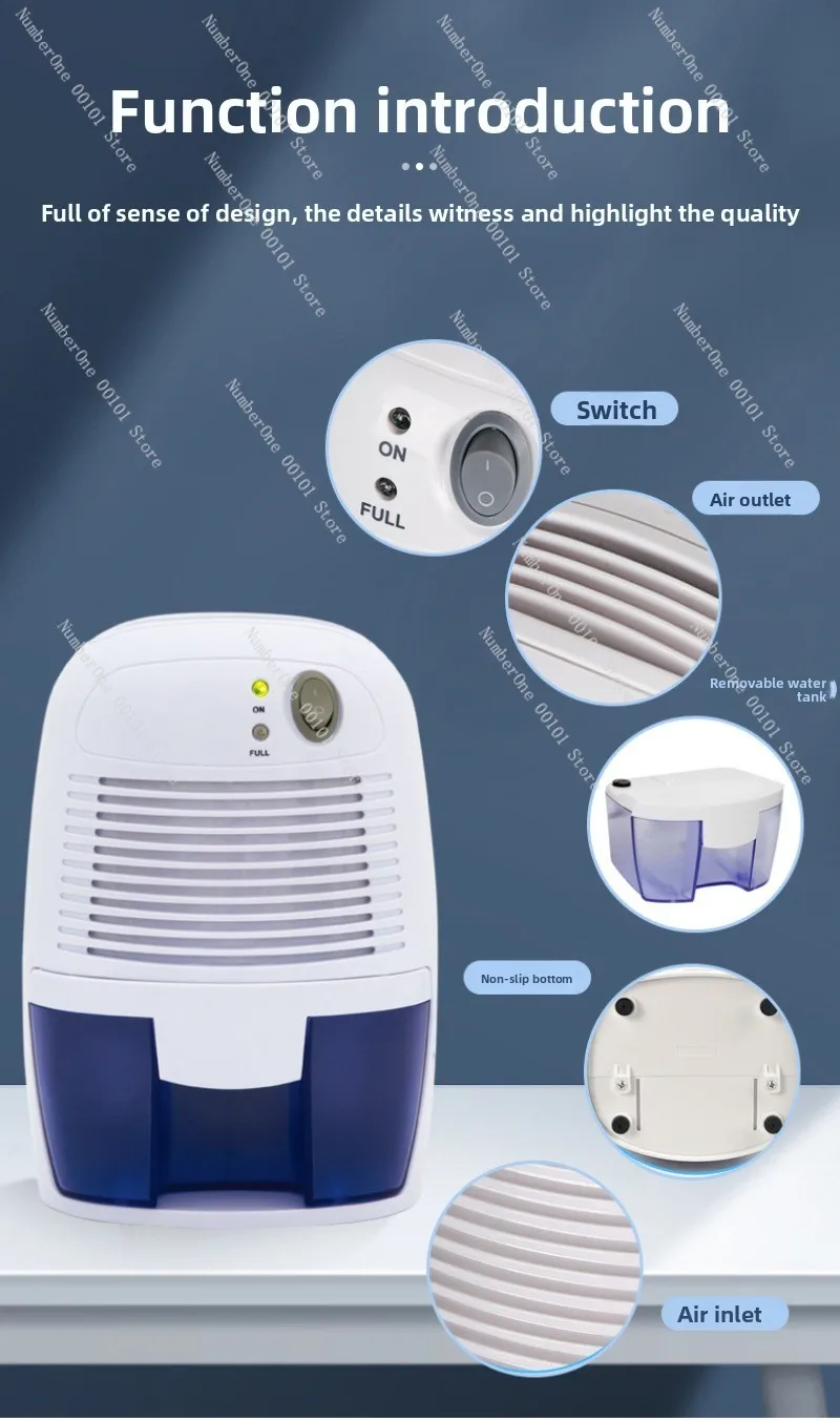 Dehumidifier Household Dehumidifier Small Bathroom Dehumidifier Dry Bedroom Mini Moisture Absorber