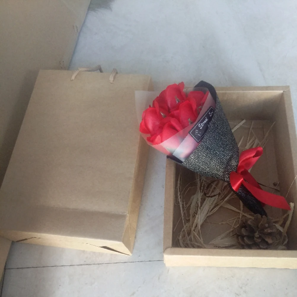 

7pcs Perfume Rose Soap Flower Gift Box Artificial Bath Decor for Valentine's Mother's Anniversary Birthday Home