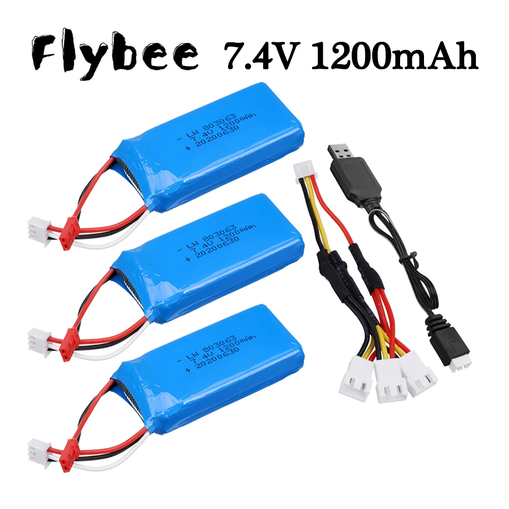 

7.4V 1200mah Lipo battery + Charger JST plug 2S For Yizhan X6 MJX X101 Wltoys V353 V353B V666 V262 A949 A969 A979 K929 V912 V915