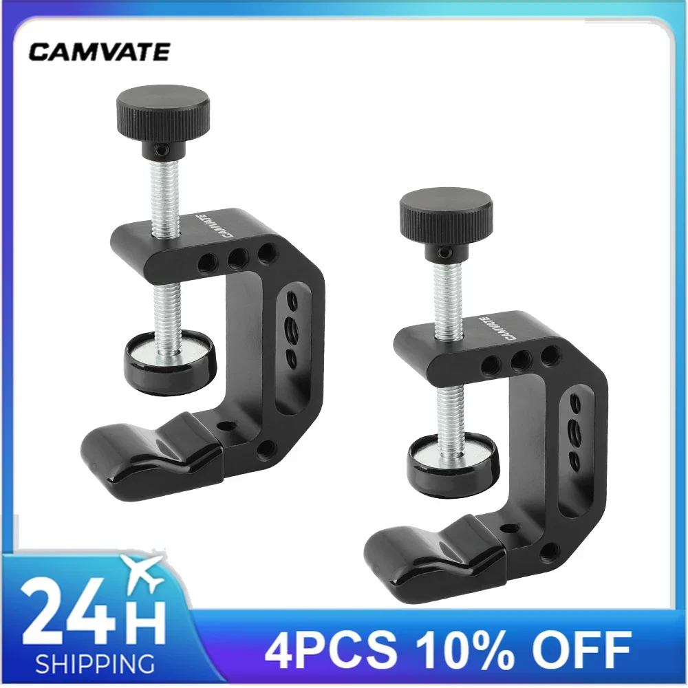 CAMVATE Camera Universal C-Clamp Desktop Mount Holder Stand  Support Bracket For Desks/Carts/Benches/Worktables/Posts Supporting