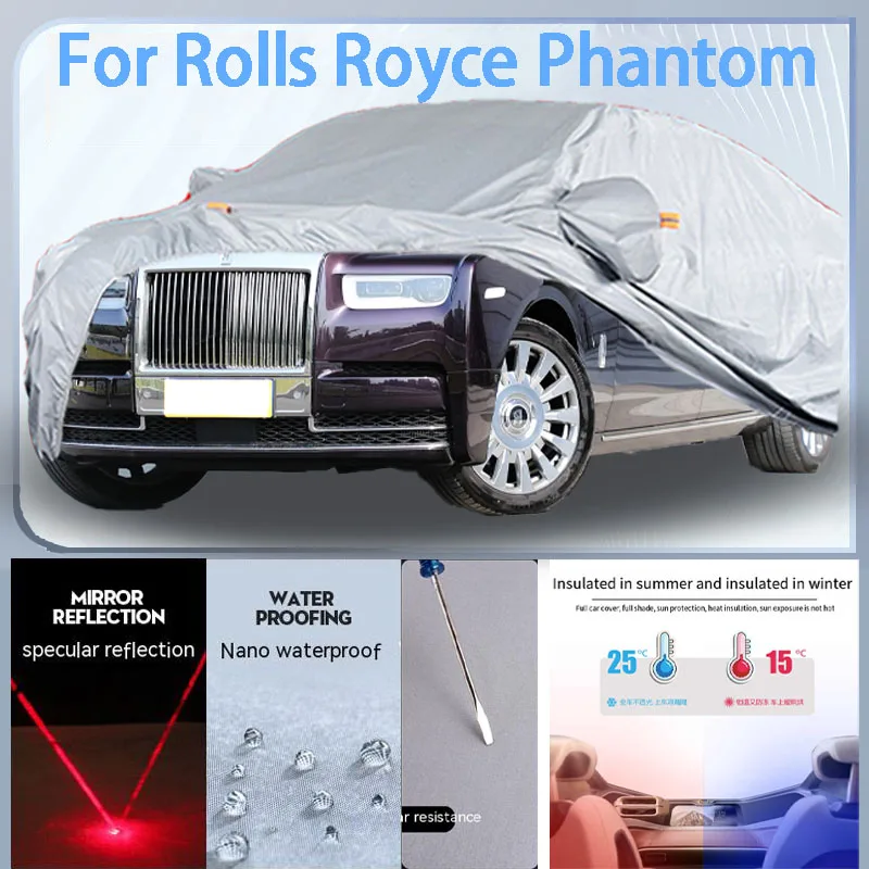 

For Rolls Royce Phantom Full Car cover with UV protection and Winter Insulation roles,Rainproof,Snowproof Ati-frost properties.