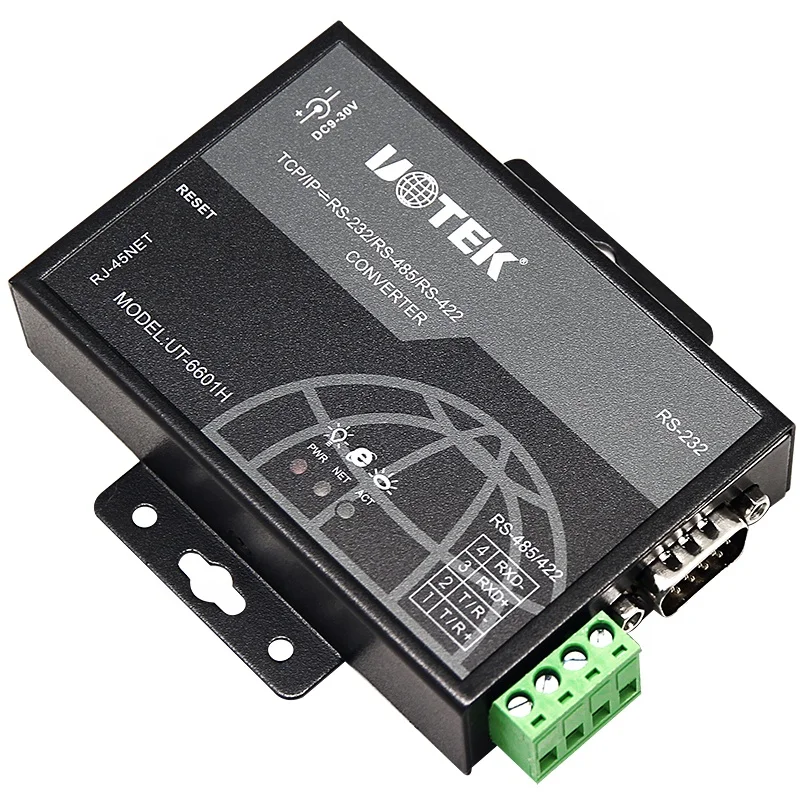 RS232 RS485 RS422 إلى محول إيثرنت TCP/IP خادم الجهاز التسلسلي