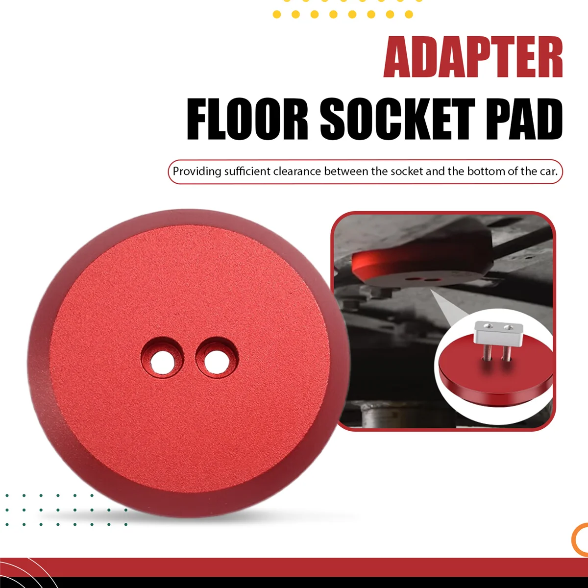 

AA98 Jack Pad Подъемные шайбы Алюминиевый адаптер напольного домкрата для C5 C6 C7 C8 944 964 993 996 997 911 Красный