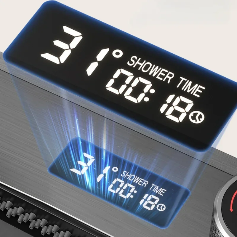 Smart Digital Display Stainless Steel Kitchen Sink Multifunctional Waterfall Large Single Slot Gourmet Faucet Set Washing Pool