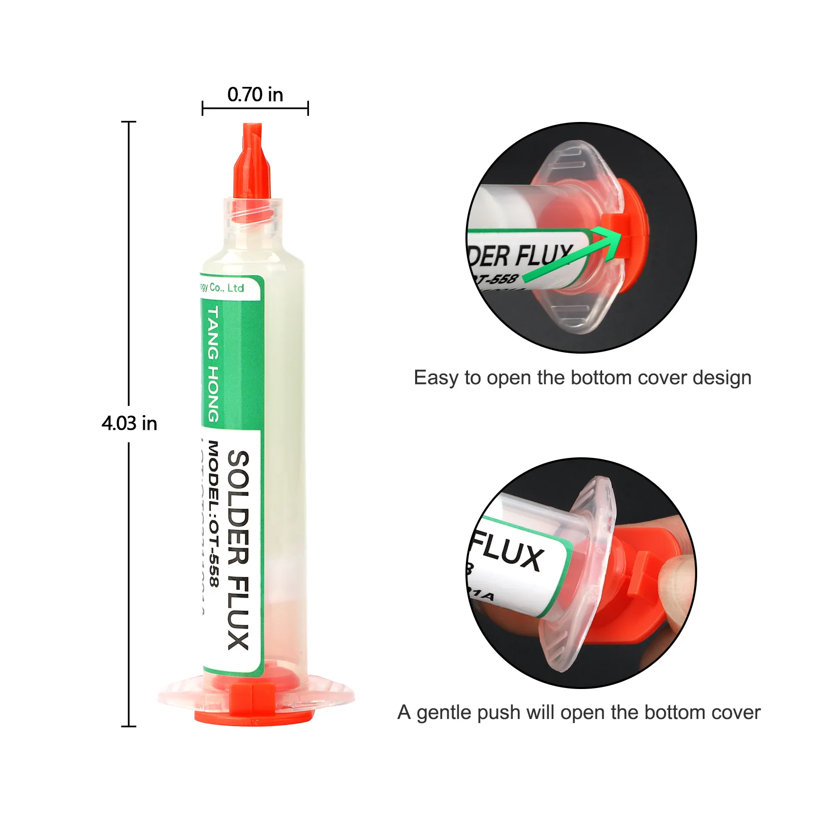 10cc Flux For Soldering Syringe Solder Tin Paste Lead-free OT-558 For Phone LED BGA SMD PGA PCB Repair + Needles Rework Tools