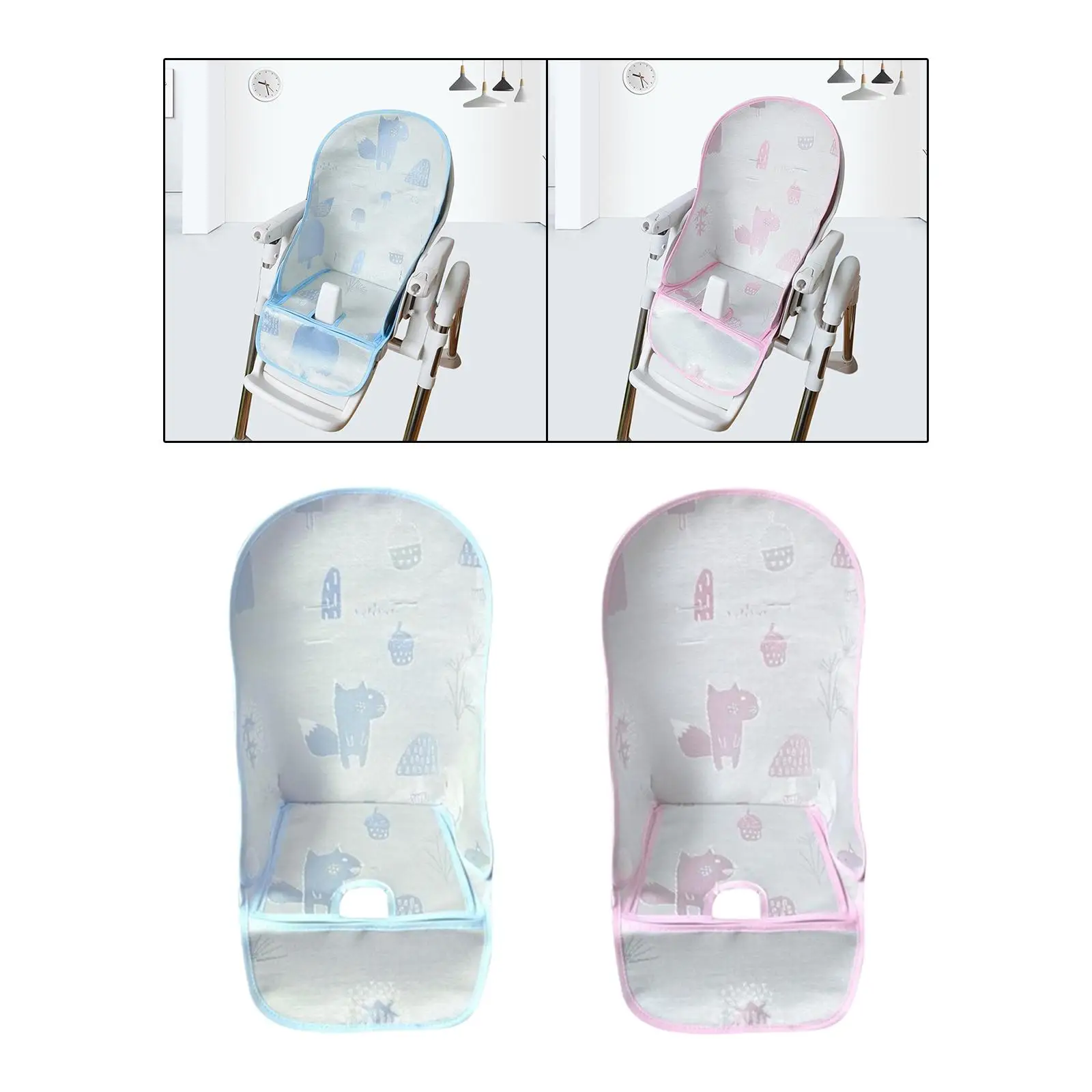 High Chair Cover for Baby Portable High Chair Cushion for Girls Infants Kids