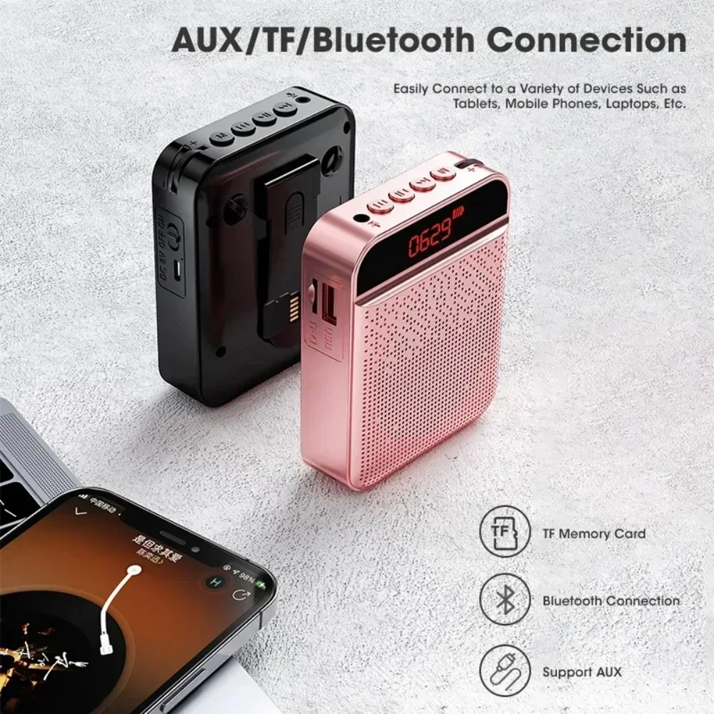 سماعة الرأس ميكروفون مكبر الصوت مضخم الصوت مسجل ميكروفون المتكلم الصوت السلكية الصغيرة Mikrofon مايك الصوت مجموعة البطارية سماعة