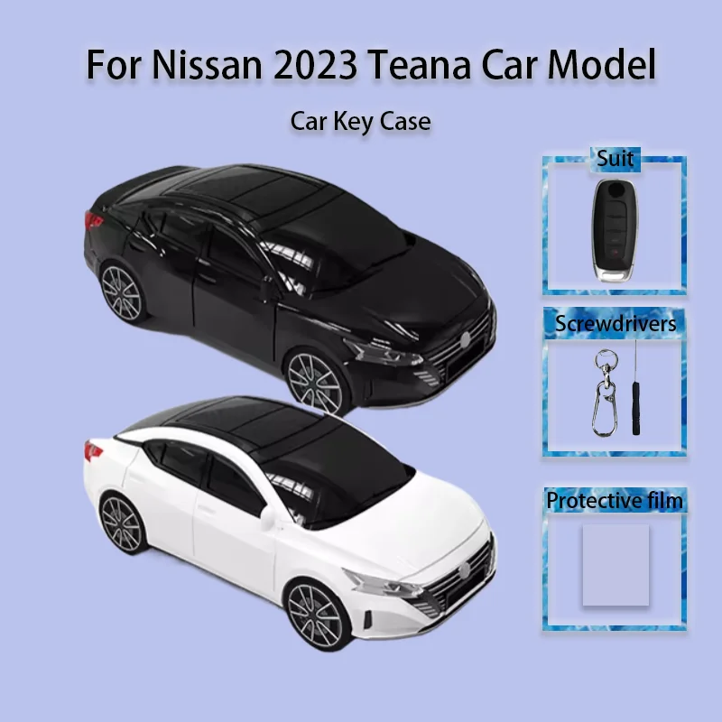 For Nissan Teana 2023 Key Case Cover Car Model Remote Control Protective Key Holder Creative Buckle Surprise Gift Accessories