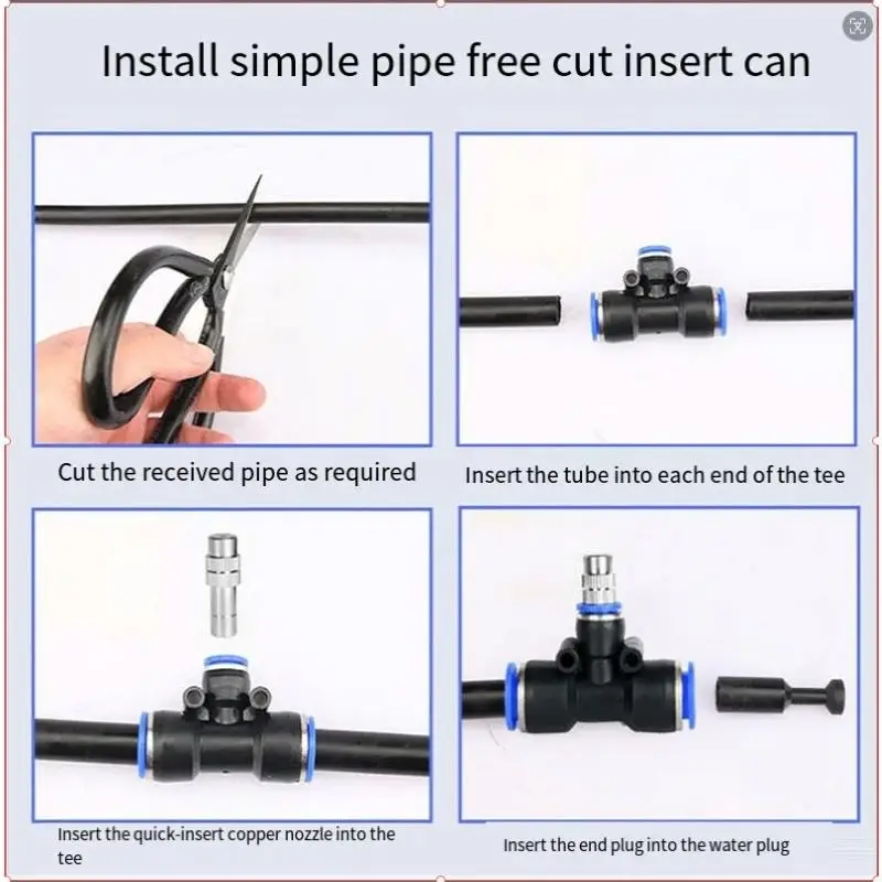 Micro Drip Irrigation Auto Watering System Low Maintenance for Home Balcony Garden Vegetable Pot Plants view 5