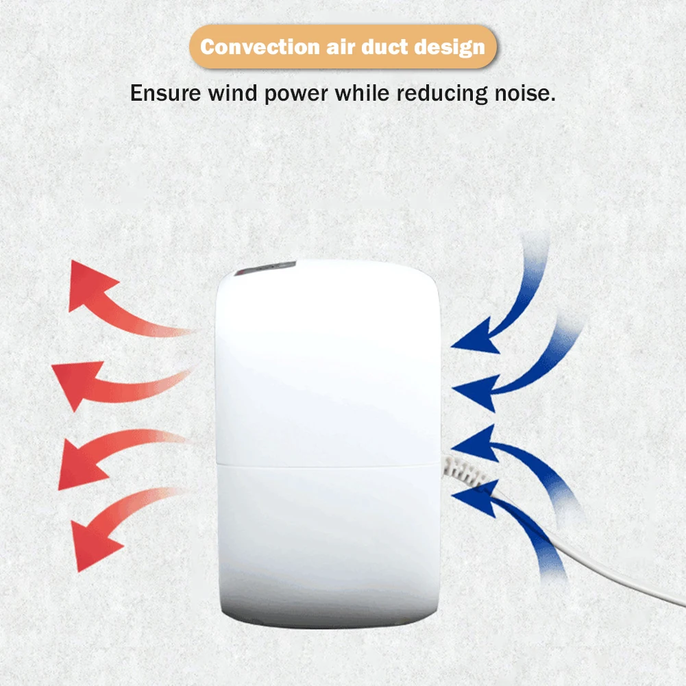 500 Вт Мини-электрический Обогреватель PTC С Быстрым Нагревом, Портативный Настольный Вентилятор, Тихий Для Офисного Комнаты