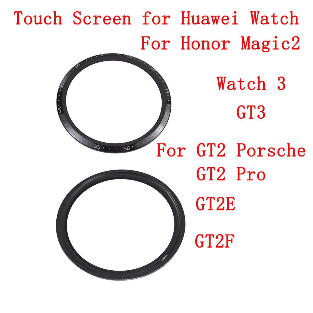 Front Glass For HUAWEI watch GT3 GT2 GT 2 Pro E F 3 Honor Magic 2 Touch Screen LCD Display Outer Panel Cover Repair Parts