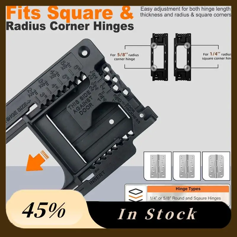 A60zdoor For Hinge Installation Tool Set- Plastic Woodworking Jig Door For Hinge Template, Slotting Opener, And Locatormay
