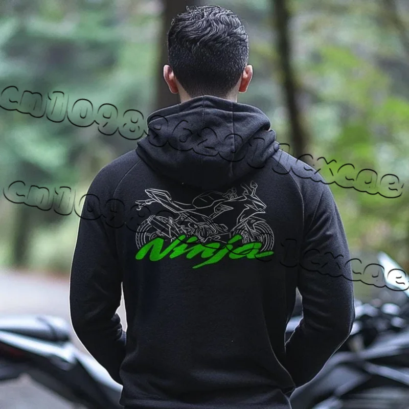 

Kawasaki Retro Style Hooded Sweatshirt for Men and Women, Autumn and Winter Skin Friendly Personalized Printed Casual Pullover