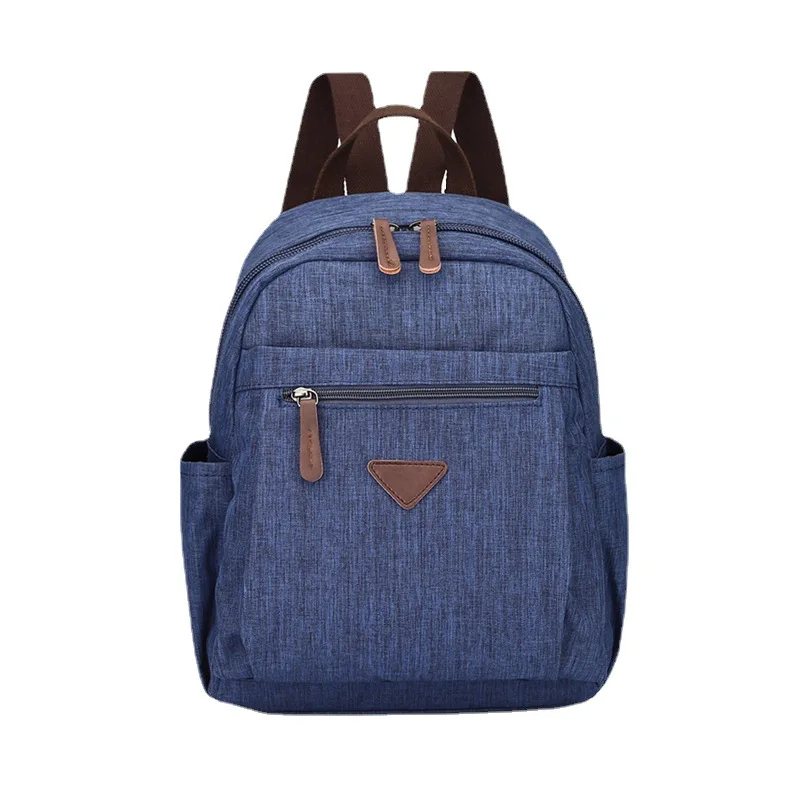 

Shoulder travel small backpack multi-zipper large capacity waterproof street portable schoolbag for girls