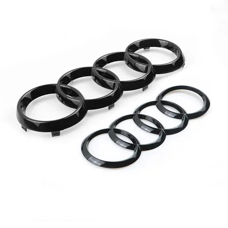 2025 حار أودي السيارات 4-حلقة شعار الجبهة مصبغة صافي شارة اكسسوارات الديكور مناسبة لأودي A3 A4 A5 A6 A7 B5 B6 C5 C6 #2